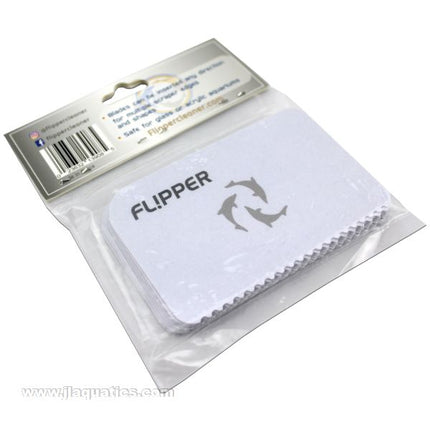 Flipper Platinum Scraper Replacement Cards packaging showing features