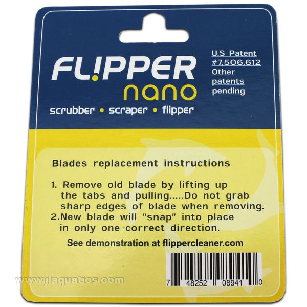 Flipper Nano Stainless Replacement Blades for algae scrapers