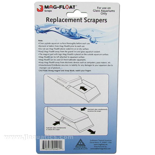 Mag-Float Large Replacement Scrapers (2 Pack)