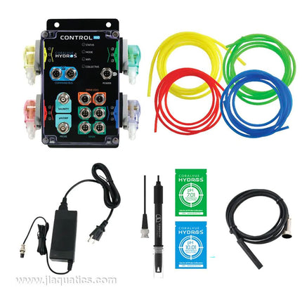 Hydros Control X10 complete package contents for dosing and controlling your aquarium