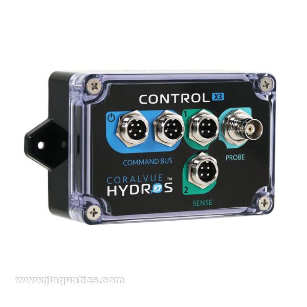 Hydros Control X3 3/4 and side view of base controller unit