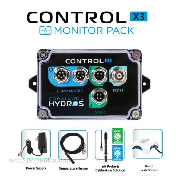 Hydros Control X3 Monitor Pack components for reef aquariums