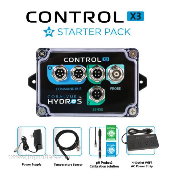 Hydros Control X3 Starter Pack base unit and accessories for aquarium controlling