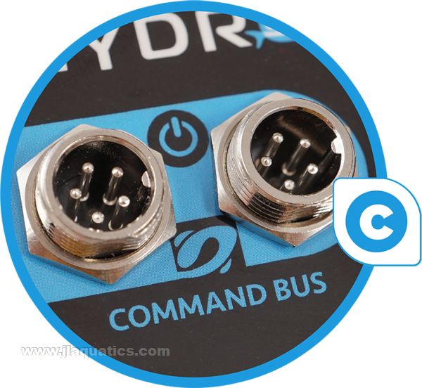 Hydros Control XS connections on command bus