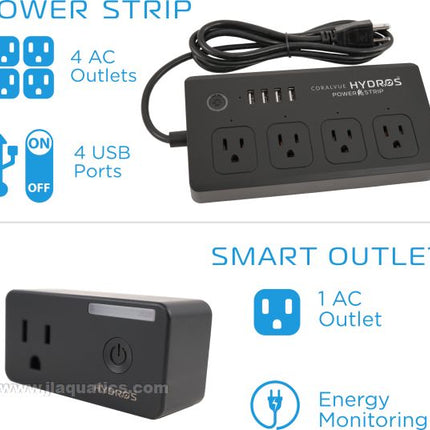 Hydros Control XS power strip and smart outlets