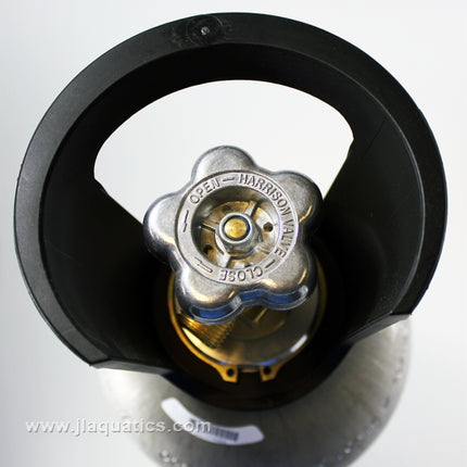 Aluminum CO2 Cylinder - 10 Pound top view