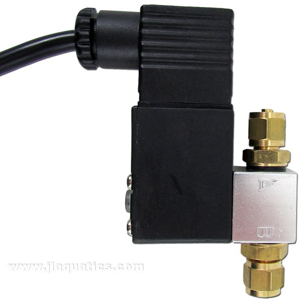 Solenoid Valve for CO2 Regulator side view