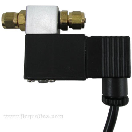 Solenoid Valve for CO2 Regulator upright orientation for aquarium installation