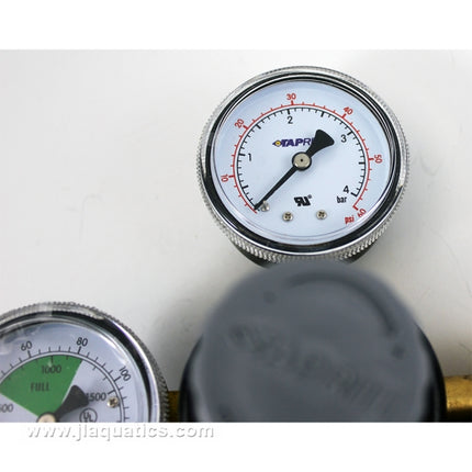 Dual Gauge CO2 Regulator co2 pressure entering planted aquarium valve