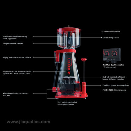 Red Sea Reefer DC Skimmer 300 overview with features and bullet points 