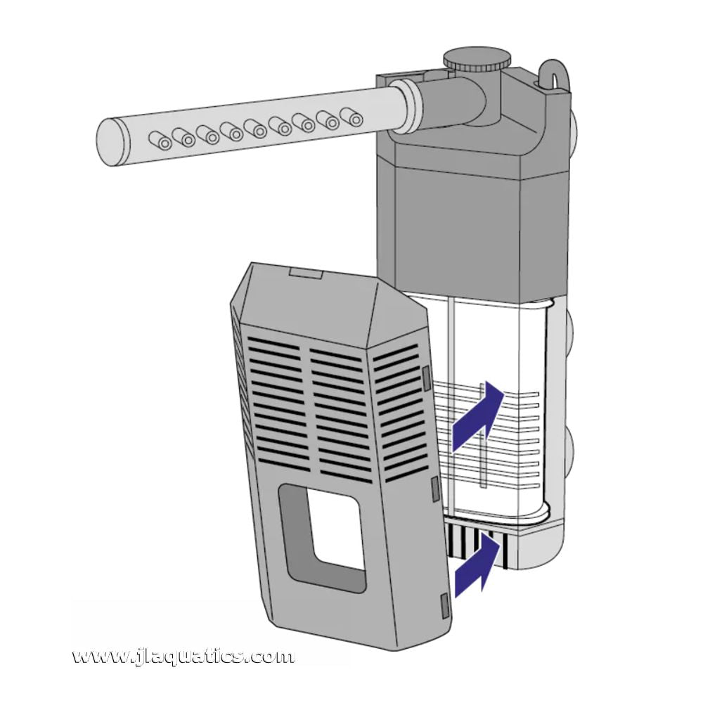Dennerle Nano Filter Extension - how to attach this filter extension onto the Dennerle aquarium water filter.