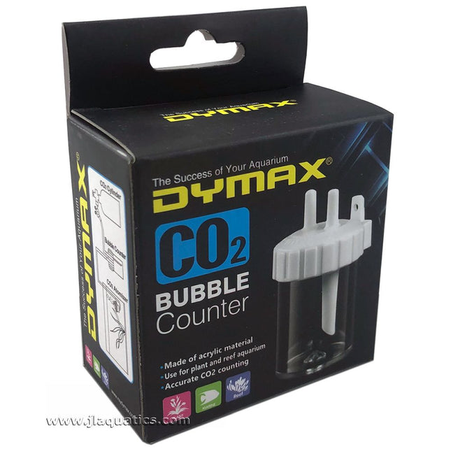 Front of the packing of the Dymax CO2 Bubble Counter