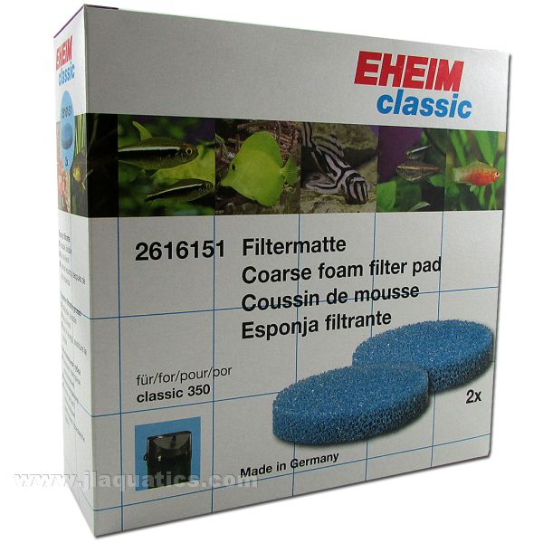 Eheim Classic 350 Canister Filter Coarse Filter Pads (2 Pack)