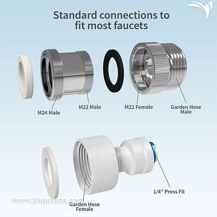 Aquatic Life Faucet Adapter Kit parts list