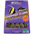 Ocean Nutrition Frozen Clam Cubes front of box with clams