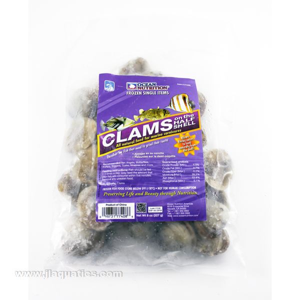 Ocean Nutrition Frozen Clams on the Half Shell (8 oz)