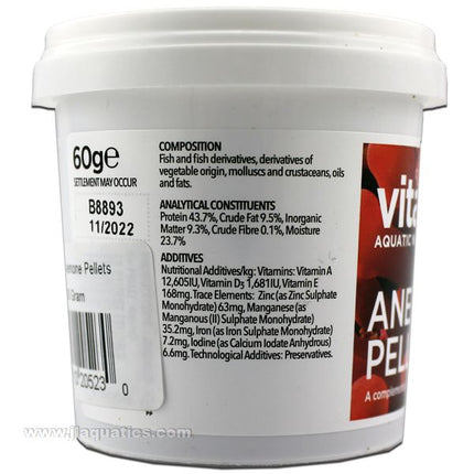 Vitalis Anemone Pellets ingredients