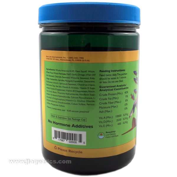 New Life Spectrum Optimum Flake Food ingredients and nutritional information