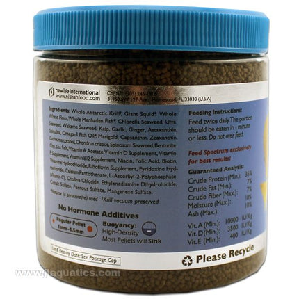 New Life Spectrum Marine Fish Formula Pellet Food - 150 Gram ingredients and nutritional information