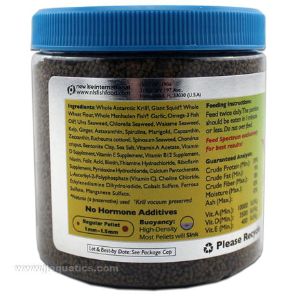 New Life Spectrum Thera-A Anti-Parasitic Pellet Food ingredients and nutritional information