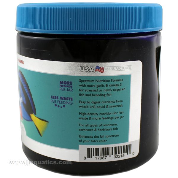 New Life Spectrum Thera-A Anti-Parasitic Pellet Food - 300 Gram features of this aquarium fish food

