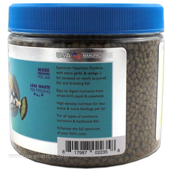 New Life Spectrum Thera+A Large Pellet Food features of this aquarium fish food