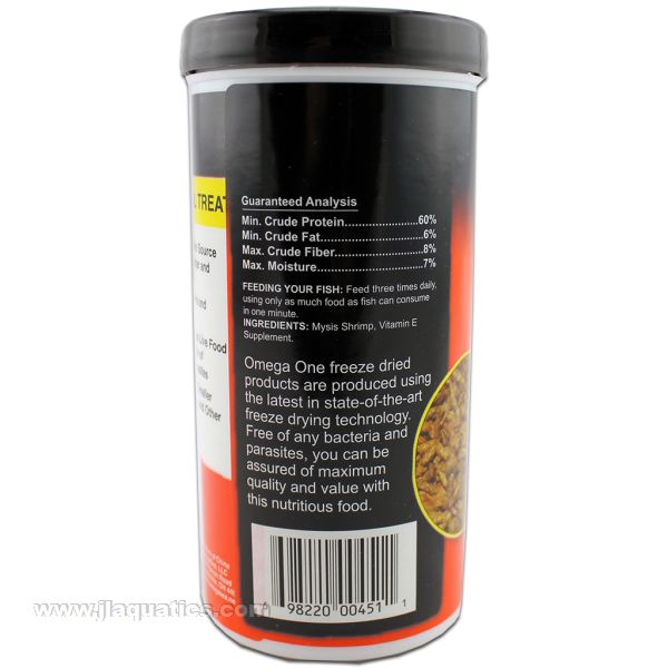 Omega One Freeze Dried Mysis Shrimp - 43 Gram