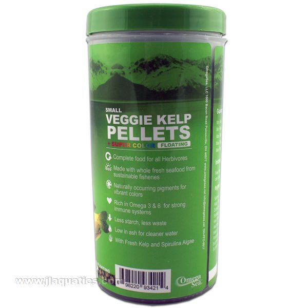 Omega One Veggie Kelp Pellets Fish Food - 184 Gram