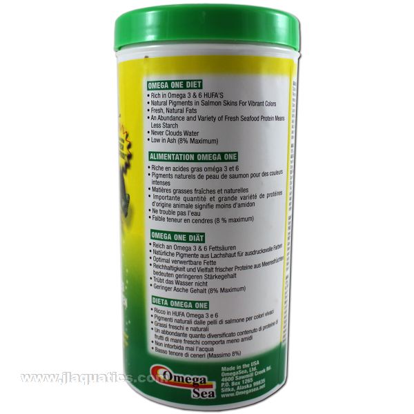 Omega One Veggie Flake Fish Food - 62 Gram