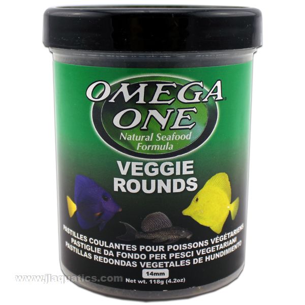 Omega One Veggie Rounds Fish Food - 113 Gram