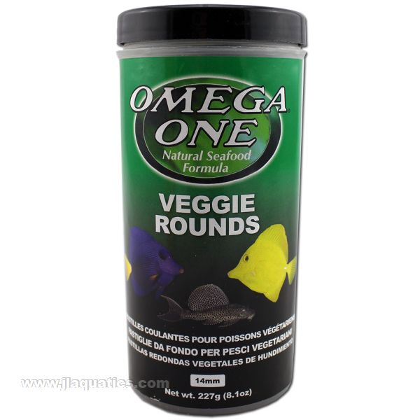 Omega One Veggie Rounds Fish Food - 227 Gram