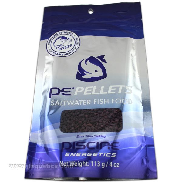 PE Mysis pellets 4oz for saltwater aquarium fish