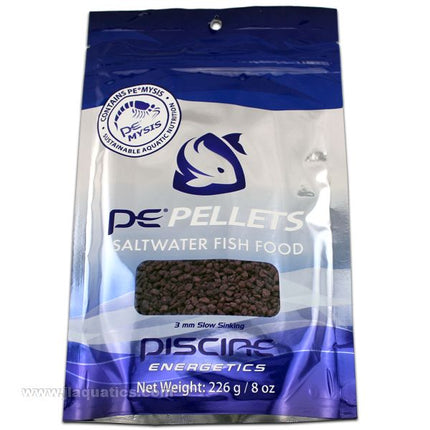 PE Mysis pellets for saltwater aquarium fish - 3mm 8oz.