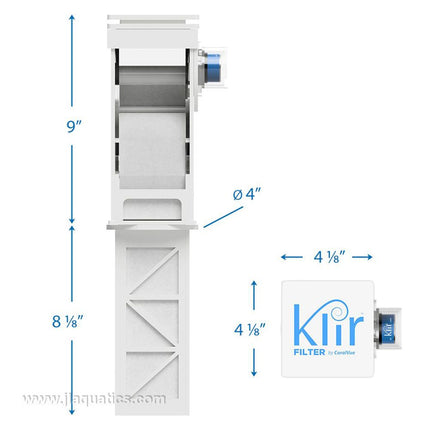 Klir Di-4 Fleece Filter Dimensions