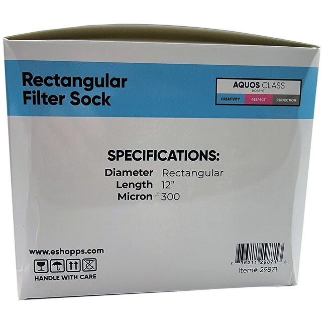 Eshopps Rectangle Filter Sock (3 Pack)