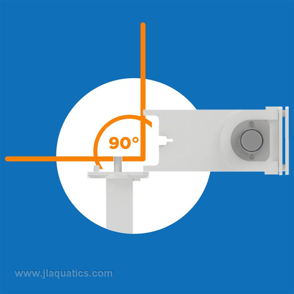 Klir Di-7 Fleece Filter 90 degree rotation for ease of use in changing filter rolls in your sump.