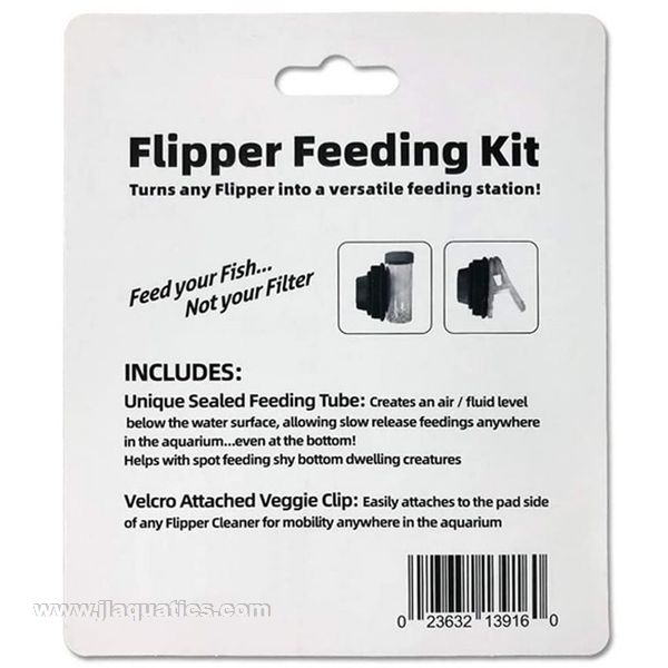 Flipper Feeding Kit - what's included and back of packaging