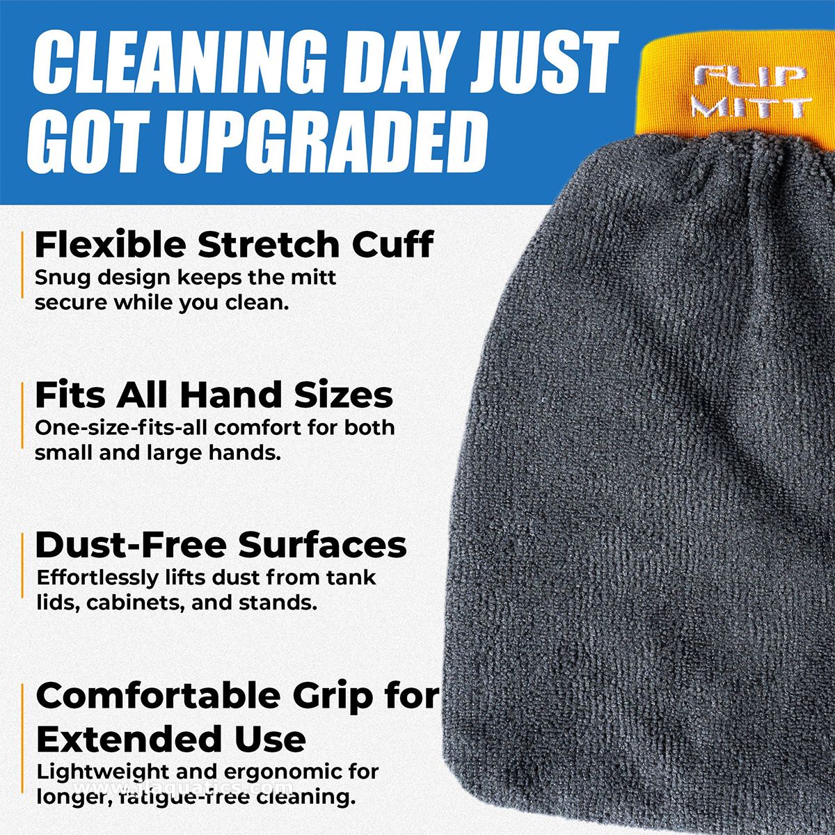 Flipper 2-in-1 Microfiber Cleaning Mitt upgraded features in new model 