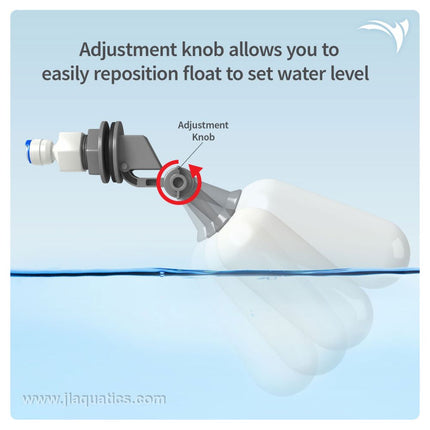 Adjustment knob demonstration on the Aquatic Life Float Valve Kit