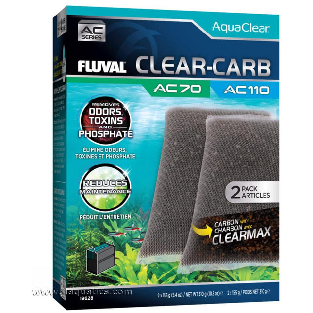 Fluval AquaClear AC70/110 Clear-Carb Insert - 2 Pack