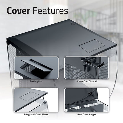 Fluval Flex 2.0 Aquarium Kit cover / lid features