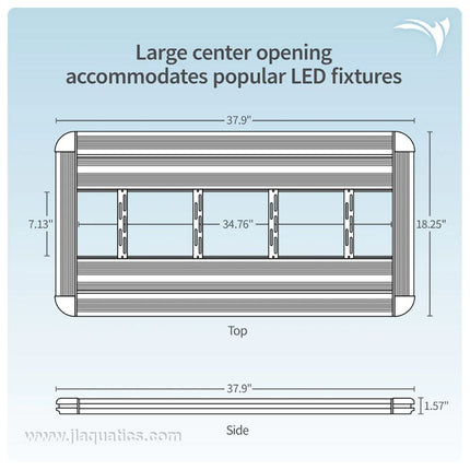 36 Inch Aquatic Life T5/LED G3 Hybrid Fixture dimensions