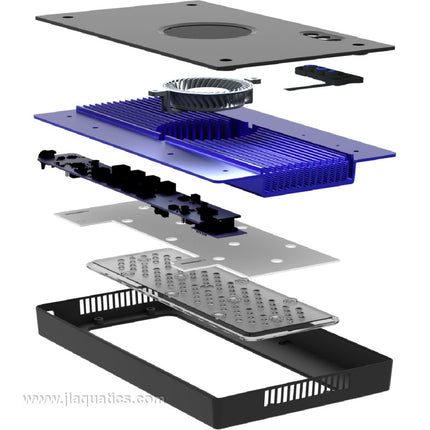 Ecotech Radion G6 XR15 Blue LED Light exploded view of components