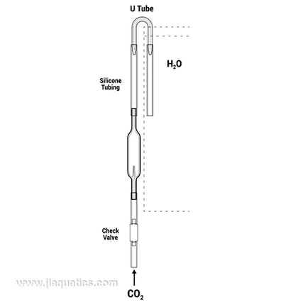 Seachem Bubble Counter installation diagram