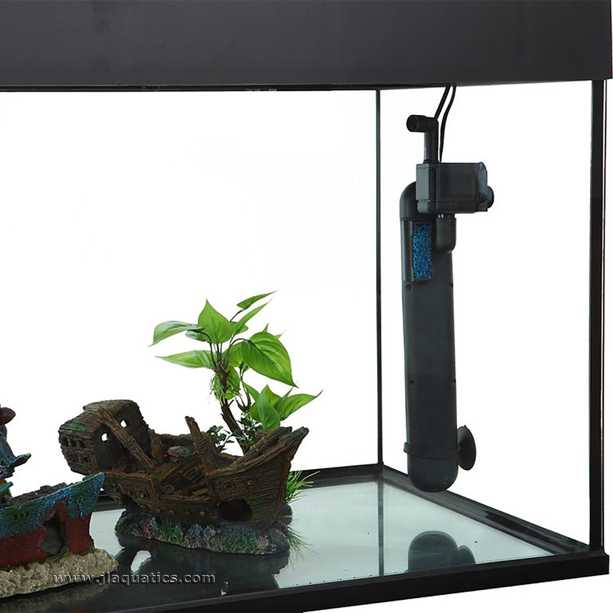 Green Killing Machine UV Sterilizer - 24 Watt running inside a freshwater aquarium.