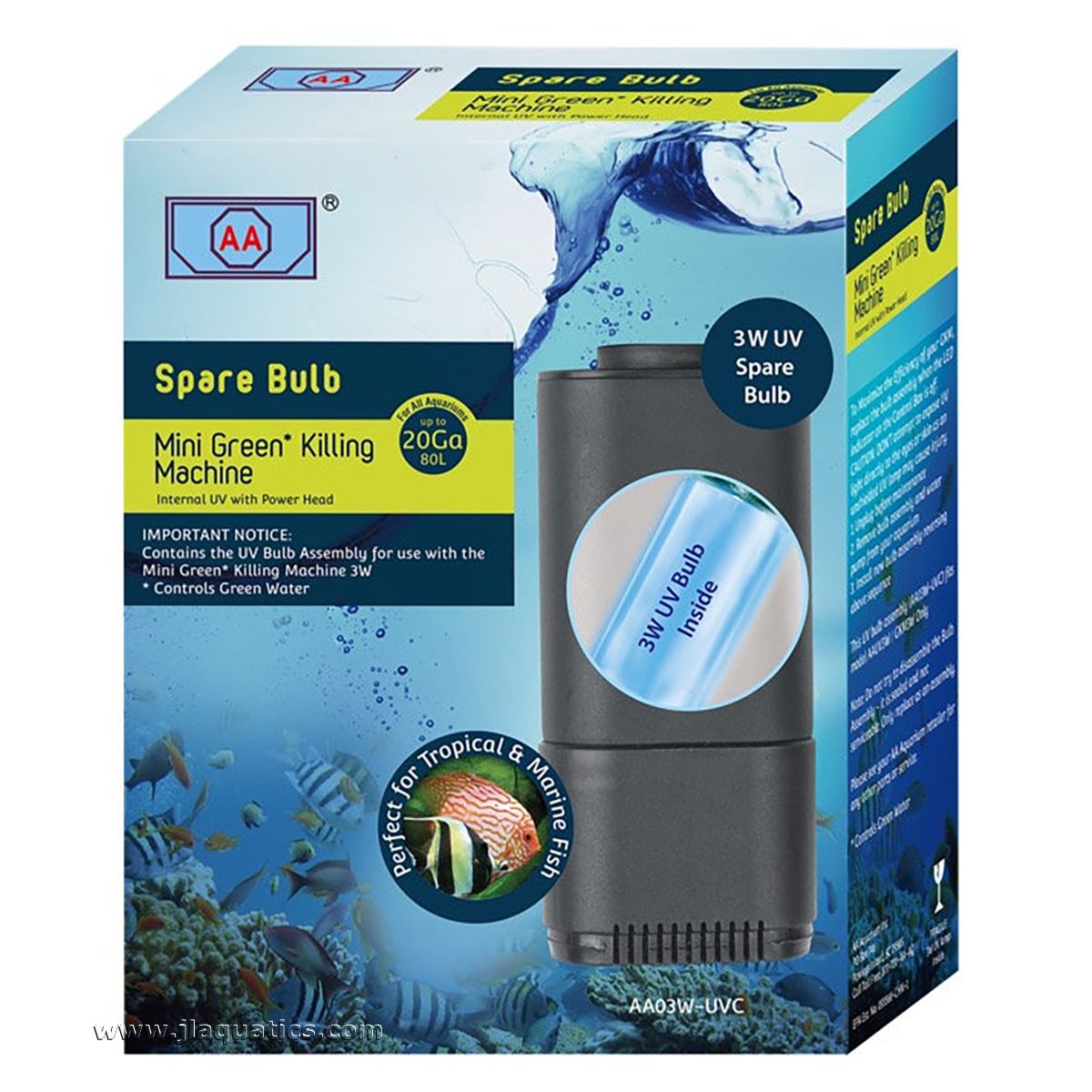 Green Killing Machine UV Sterilizer Bulb - 3 Watt