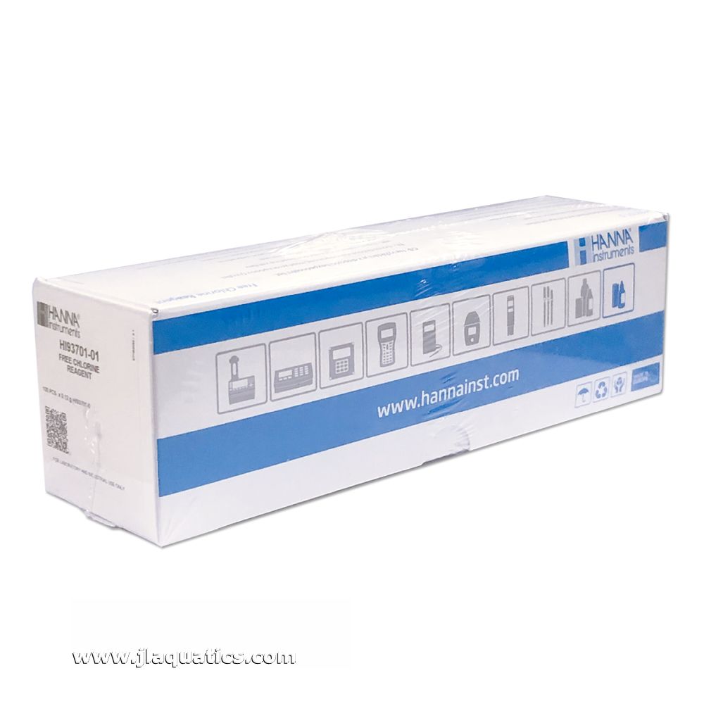 Hanna HI-93701-01 Free Chlorine Reagents - 100 Tests packaging