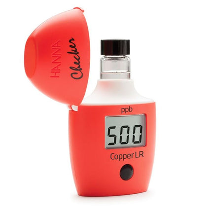 Hanna Copper Low Range Checker HI747 showing copper reading