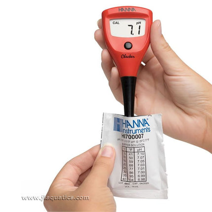 Hanna pH Tester - HI98103 being calibrated