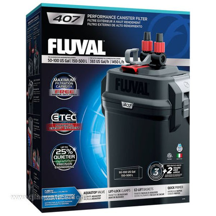 Hagen Fluval 407 Canister Filter in package for retail sale